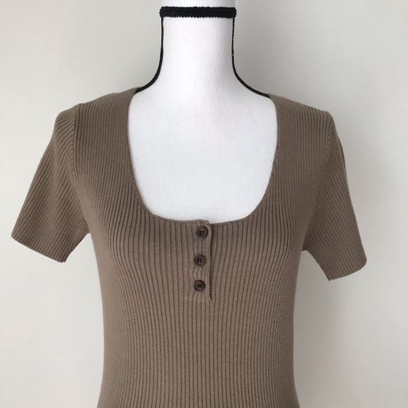 UO Lily Button Down Bodycon Mini Dress - Picture 4 of 6